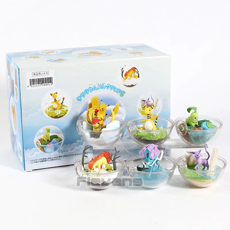 Pokemon Terrarium Collection Figure Vol.8 Gardevoir Farfetch'd  Growlithe Mewtwo Cleffa Phanpy Raikou