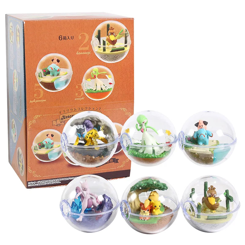 Pokemon Terrarium Collection Figure Vol.8 Gardevoir Farfetch'd  Growlithe Mewtwo Cleffa Phanpy Raikou