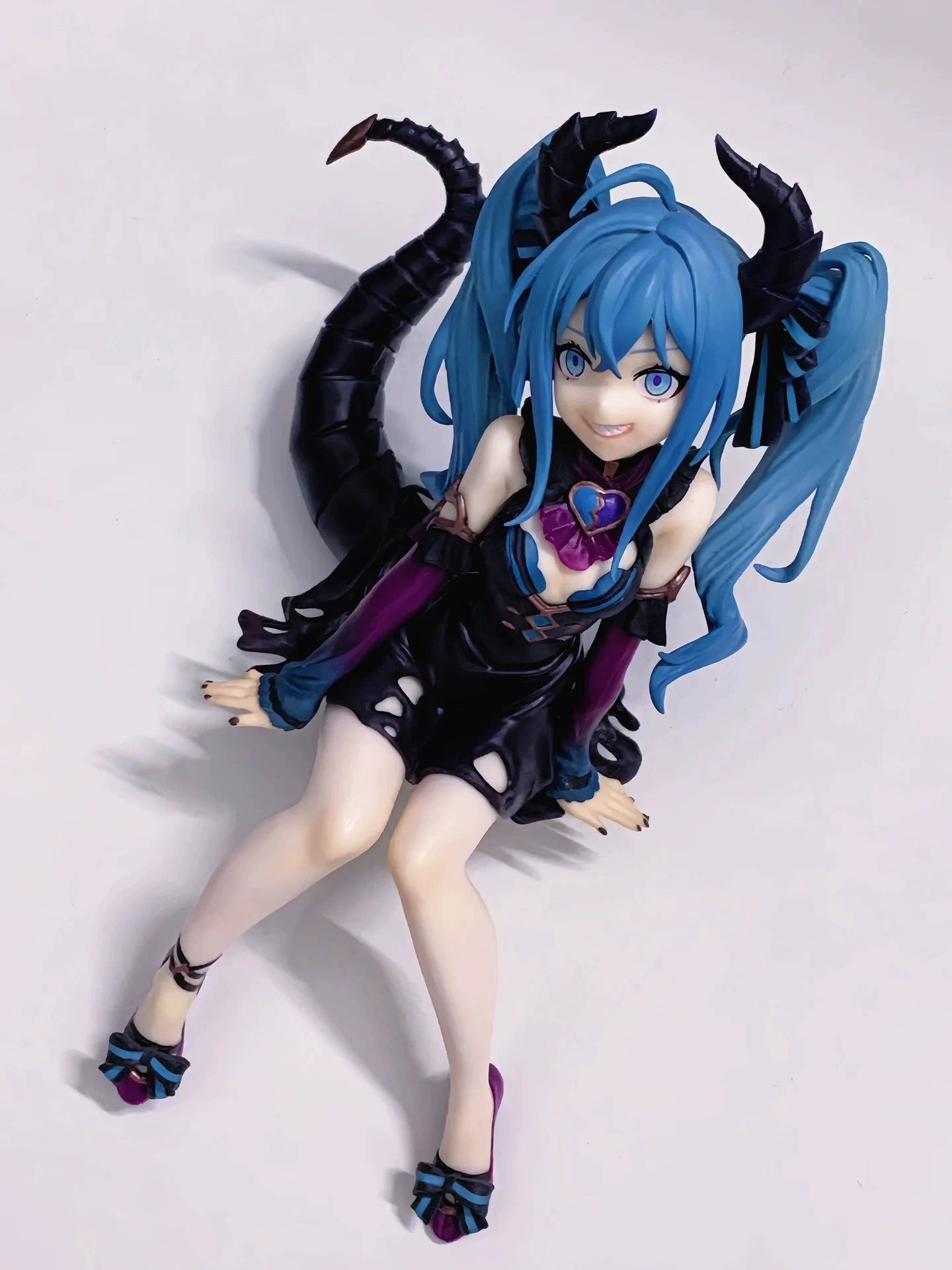 14cm Anime Hatsune Miku Action Figure Kawaii Little Devil Ver Figurine Girls Collectable Pvc Model Seated Desktop Ornament Dolls