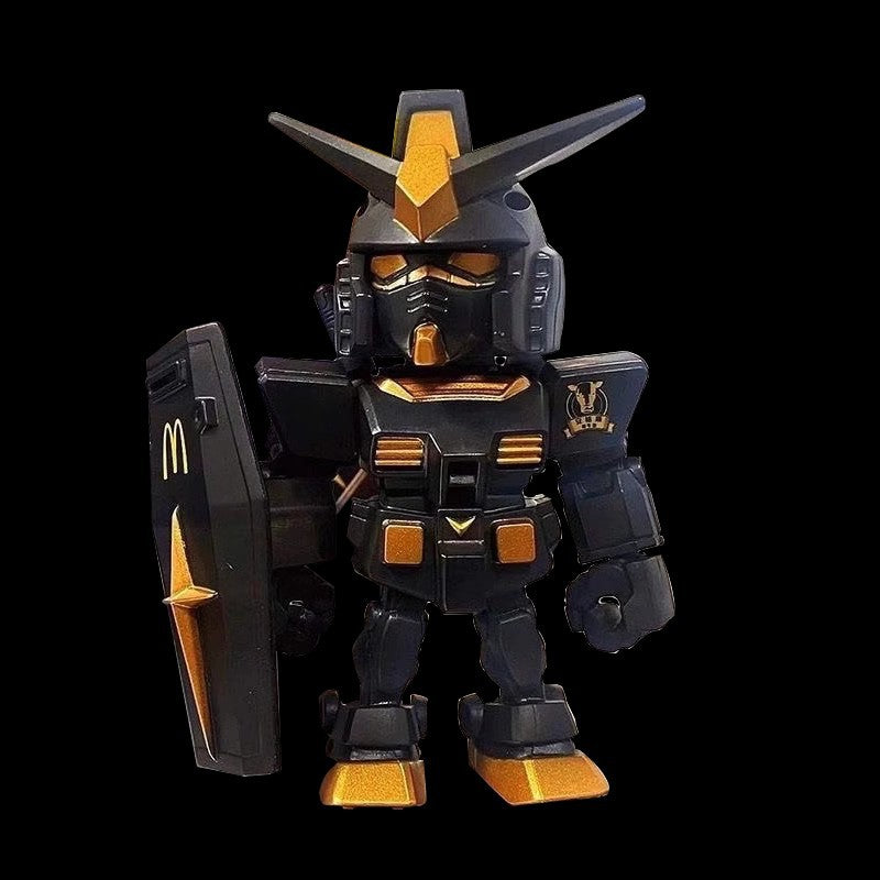 BANDAI McDonald's co-branded Gundam Ver. Angus SD RX-78-2 Model General Hamburger Theme Platform Action Toy Figure Birthday Gift