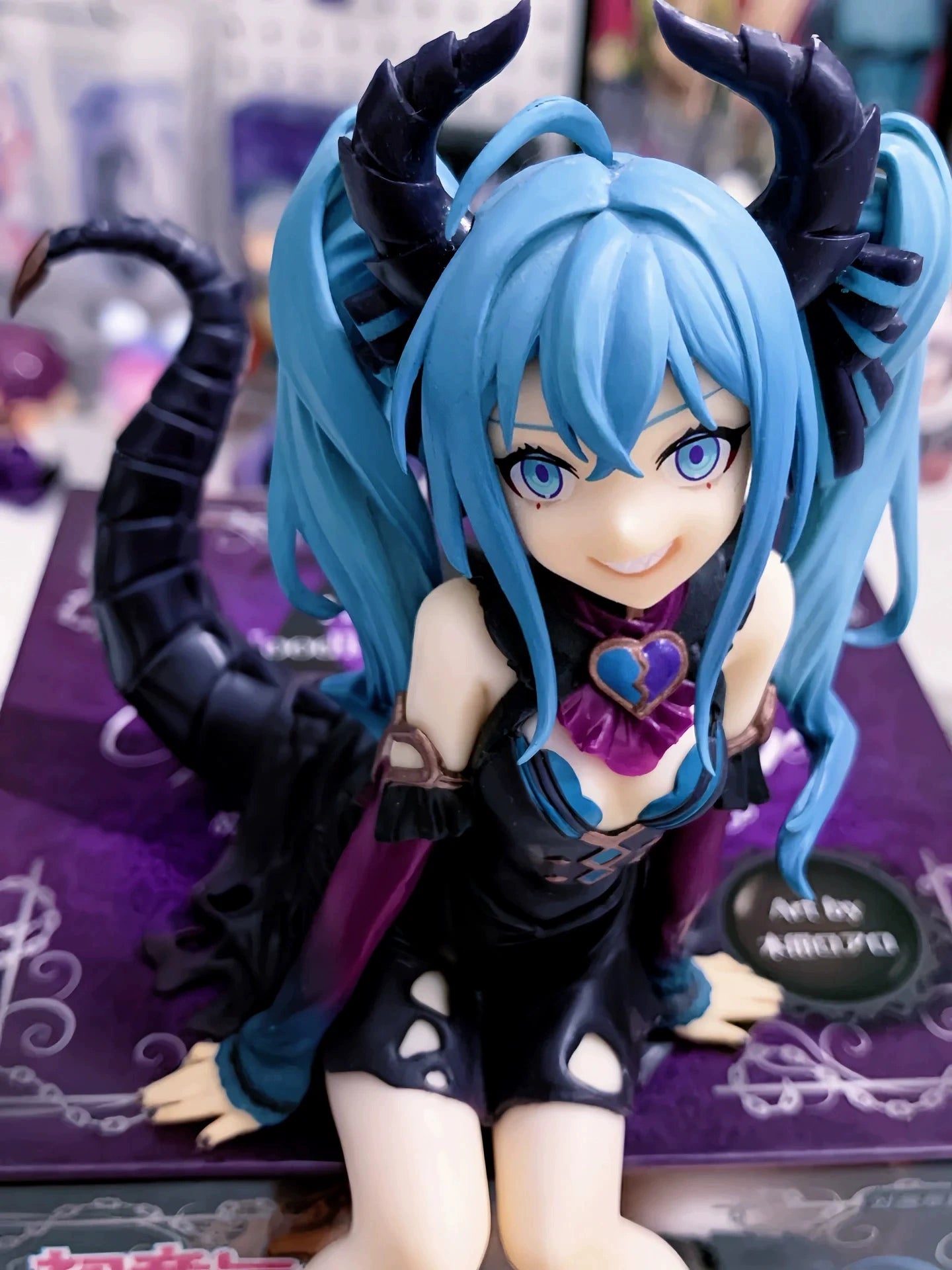 14cm Anime Hatsune Miku Action Figure Kawaii Little Devil Ver Figurine Girls Collectable Pvc Model Seated Desktop Ornament Dolls