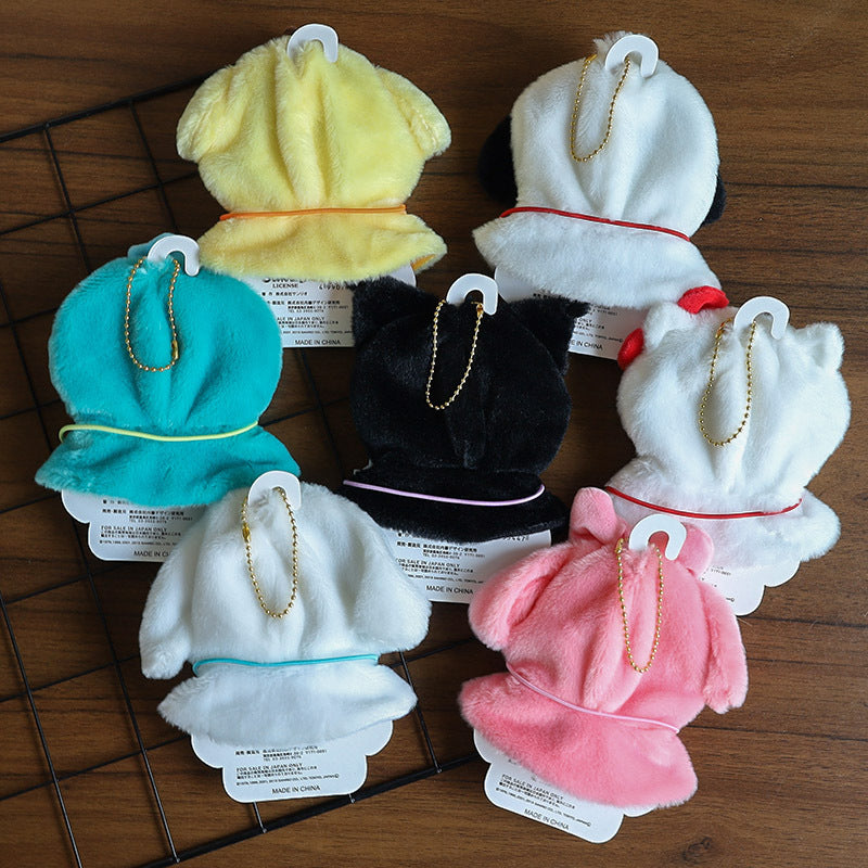 Hot Sanrio Labubu Cape Set Cute Sitting Party KT Melody Kuromi Clothes Monster Vinyl Doll Clothing Christmas Gift Toys