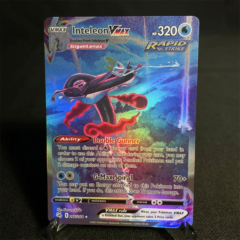 Pokemon Cards Holographic Sword & Shield Series Garchomp Genesect Duraludon Lilligant Evolution Collection Card Proxy Card