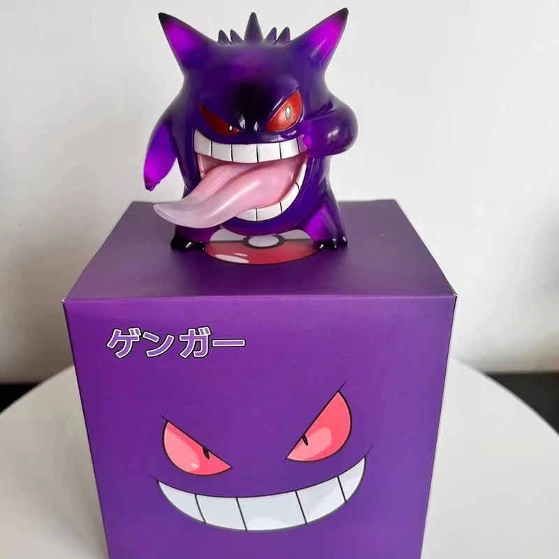 9cm Pokemon Anime Figures Gk Gengar Action Figure Transparent Gengar Cute Figurine PVC Model Doll Room Decoration Toy Boy Gifts
