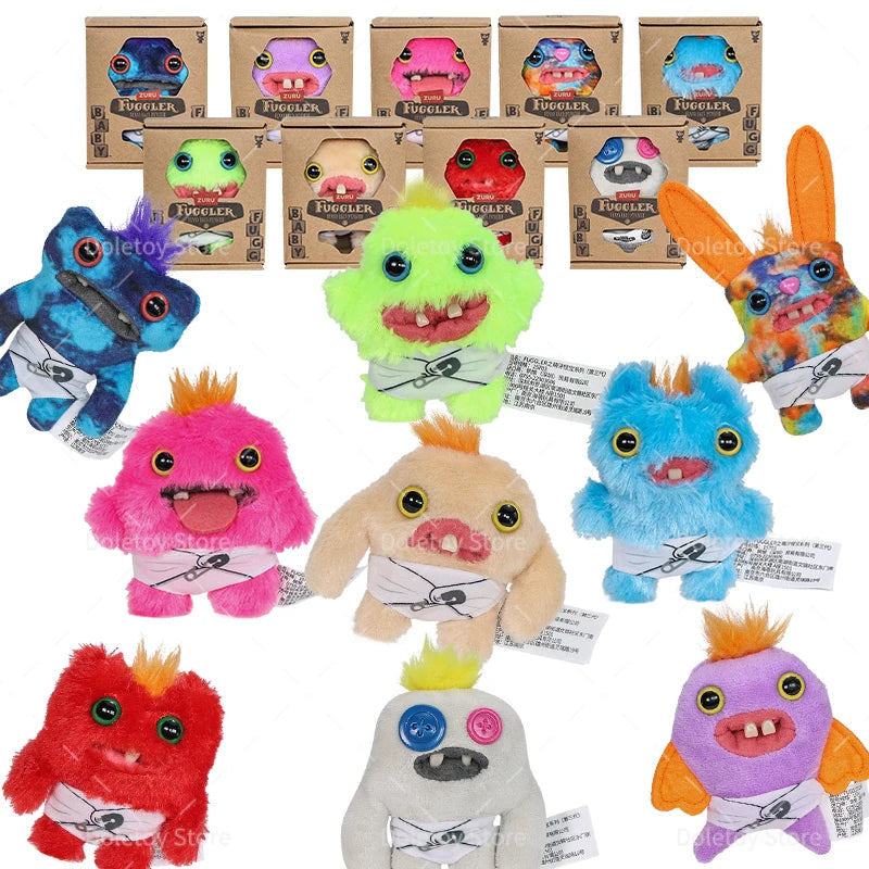 Fuggler Teeth Monster Plush Doll Little Monsters Baby Series Funk Teeth Treasure Ugly Monster Collectible Toys Holiday Gifts