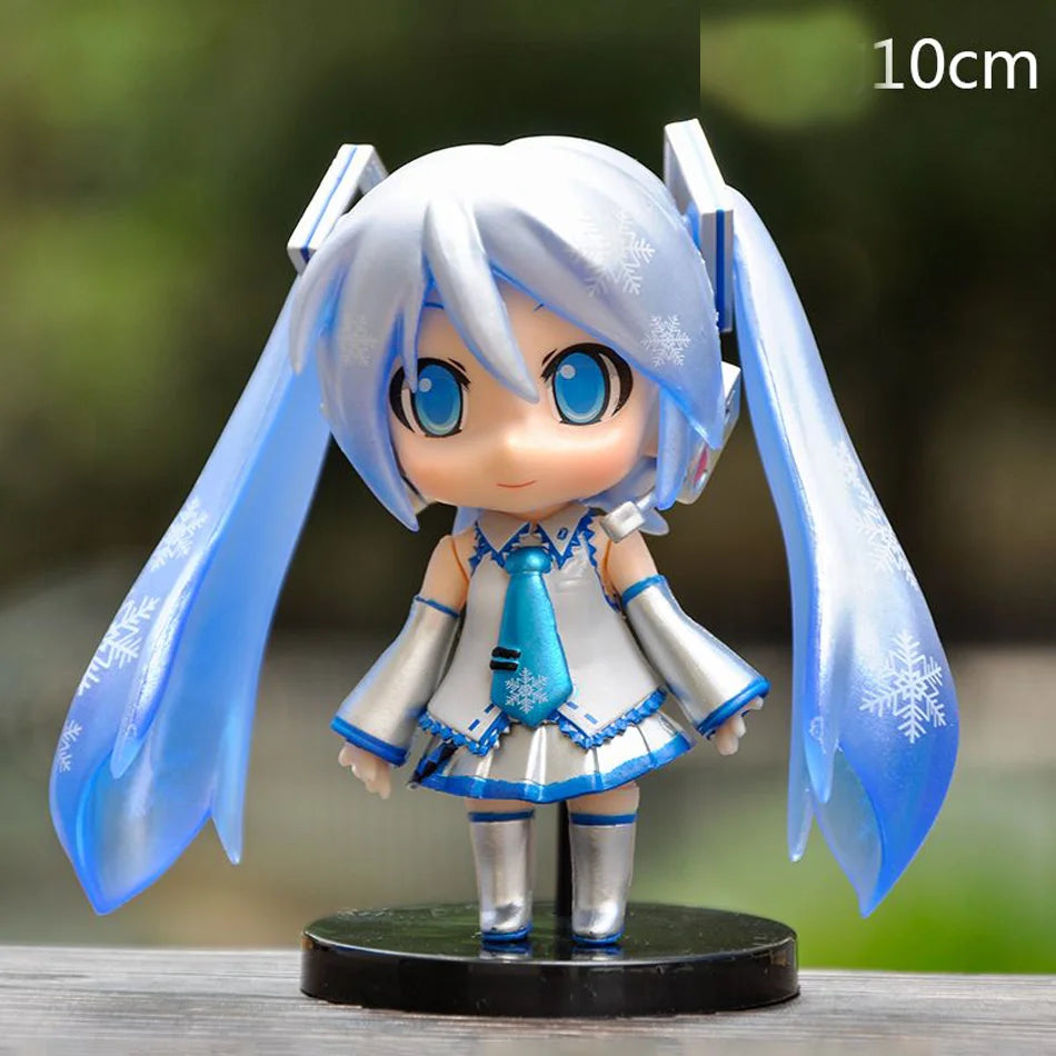 Hatsune Miku Figure Mini Character Ornaments Kawai Pink Green Hatsune Home desk Decoration