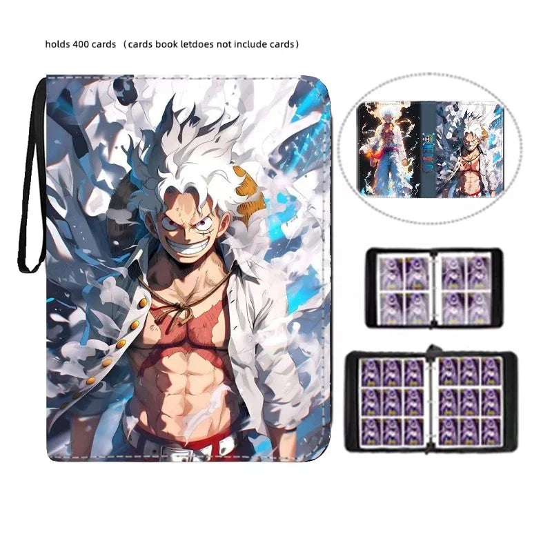 Anime 40-900pcs One Piece Luffy Zoro Card Book Pu Super Large Capacity Card Binder Display Game Collection Card Kids Toy Gift
