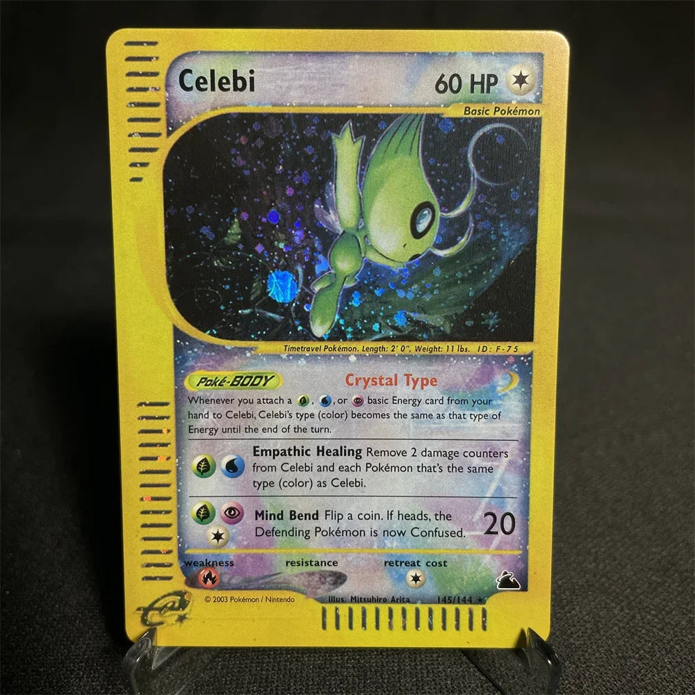 Pokemon Cards Shining Card E-Card Series Vileplume Arcanine Gengar Suicune Game Collection Cards Toys Gifts Proxy Card