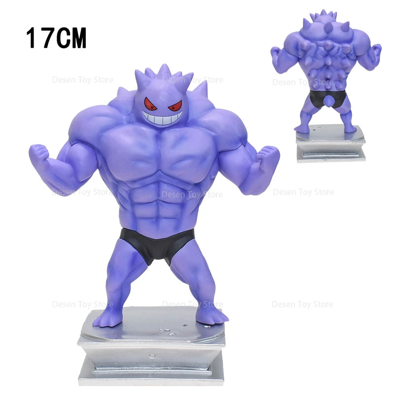 13 Styles Pokemon Muscle Figures Fitness Magikarp Snorlax Dugtrio Psyduck Squirtle Bulbasaur Gengar PVC Action Model Figures Toy