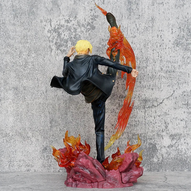 34cm One Piece Anime Figure Devil's Feet Sanji Figures PVC GK Statue Action Figure Model Statue Collection Decoration Toys Gift