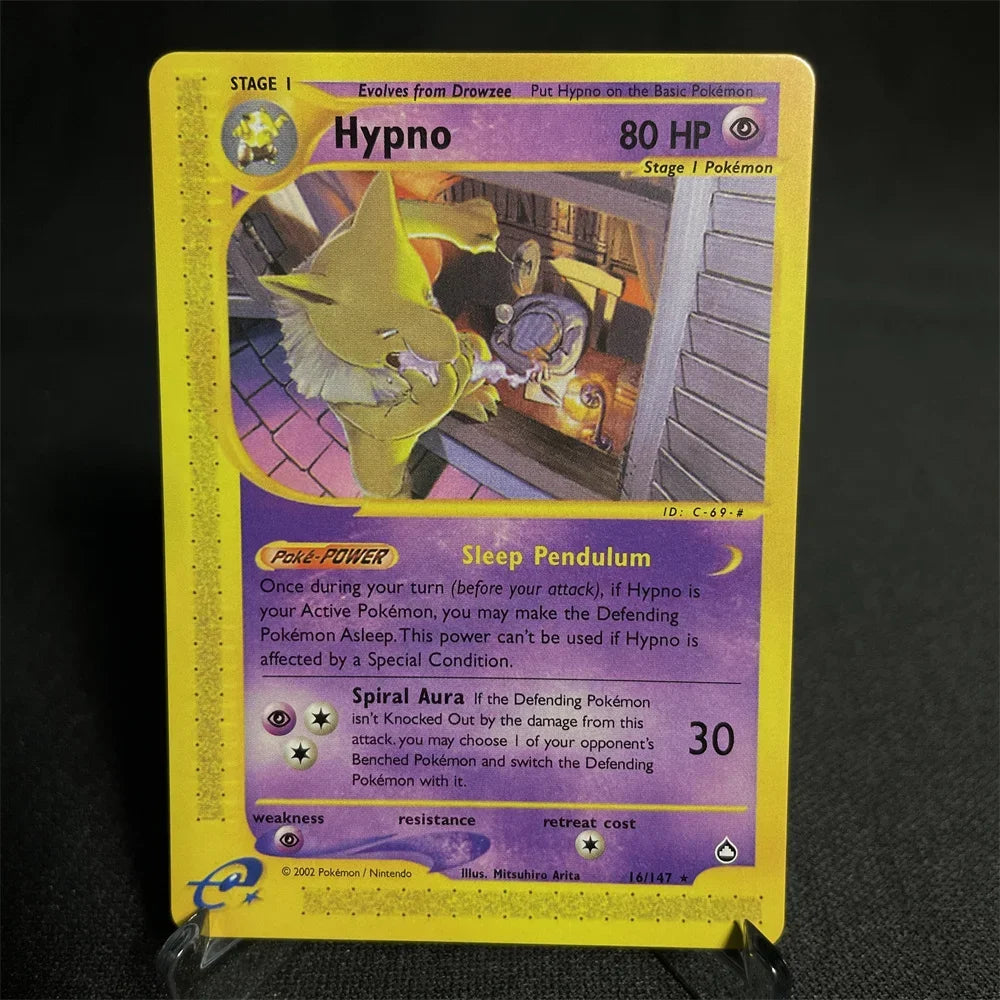 Pokemon Cards Shining Card E-Card Series Vileplume Arcanine Gengar Suicune Game Collection Cards Toys Gifts Proxy Card