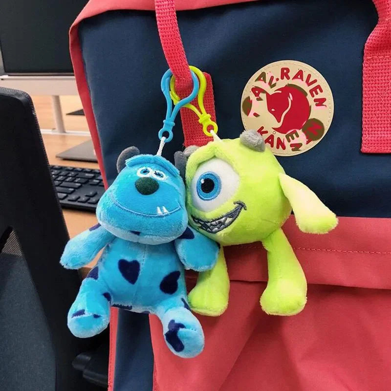 Disney Monsters University Plush Keychain Toy Strawberry Bear James Sullivan Mike Wazowski Soft Stuffed Doll for Kids Model Gift