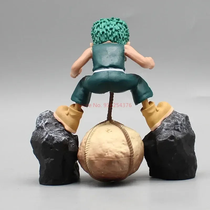 9cm One Piece Anime Figures Childhood Roronoa Zoro Action Figures Scene Stone Gk Pvc Model Collection Decorate Toys Zoro Gift