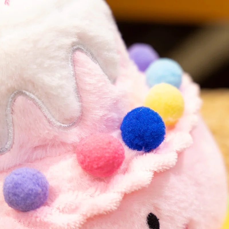 Jelly Cat Strawberry Cake Plush Toys Plush Food Dessert Pillow Kawai Sweet Birthday Cake Candle Party Decoration Creative Gifts
