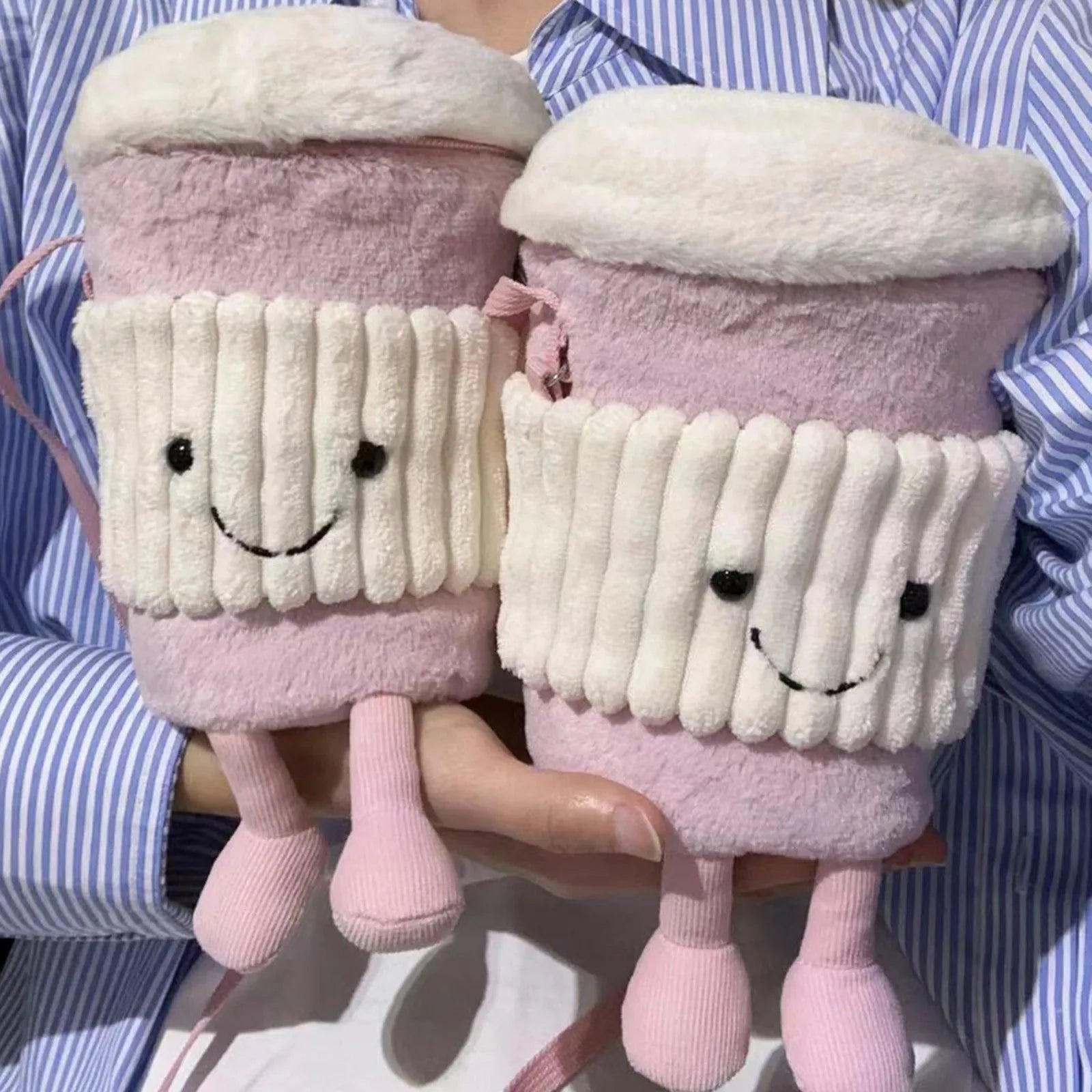 2 Colors Coffee Milk Tea Bag, Women's Messenger Bag Plush Bag, Fashion Cute, Accompanying Toy Cup Set, Girls Festival Gifts
