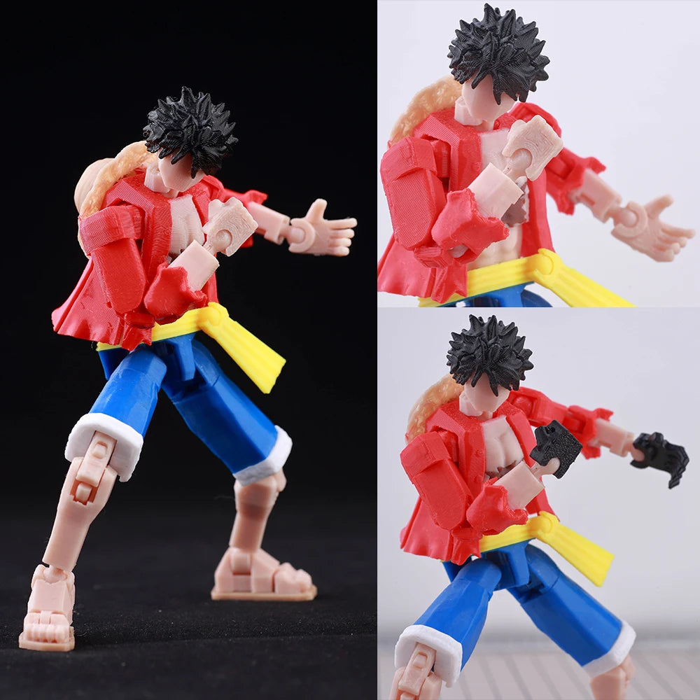 VIP-Dropshipping 9L3D Printed Anime Characters Lucky Dummy 13 Action Figures Multi-Jointed Movable Shapeshift Mannequin Toys
