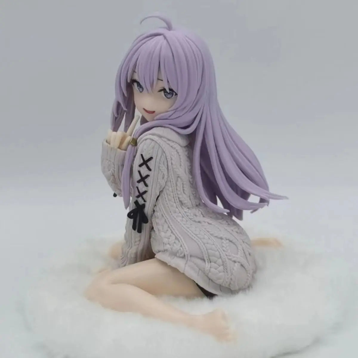 15cm The Journey Of Elaina Anime Figures Gk Model Elaina Sweater Doll Collect Models Action Figure Room Decor Friend Gift Toys