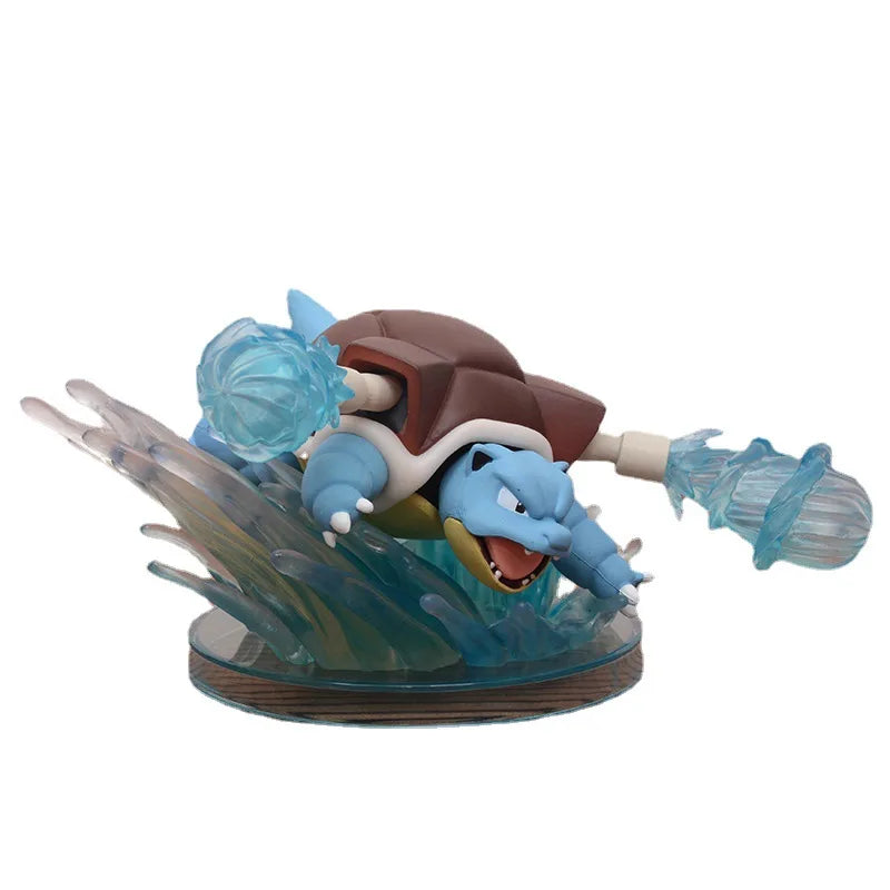 Pokemon 14CM Blastoise Anime Figures PVC Model for Car Desktop Ornament Car Interior Decoration Toys Birthday Gift For Children