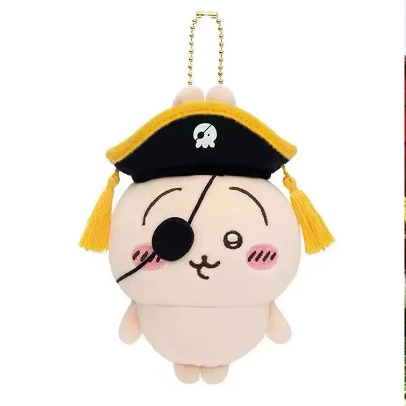 Kawaii Chiikawa Hachiware Plush Toy Usagi Cute Anime Pirate Series Girl Cartoon Backpack Pendant Doll Girl Holiday Gift