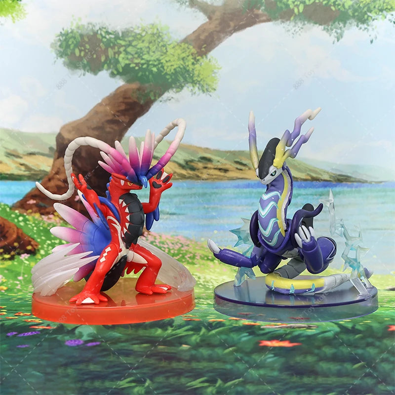 12cm Pokemon Figure Koraidon Miraidon Scarlet and Violet Collection Figurine Toys PVC Action Model Series Dolls Peripherals Gift
