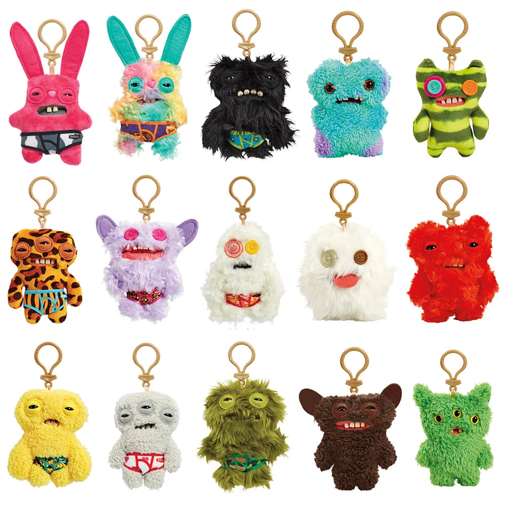 Fuggler Funny Ugly Monster Original Plush Doll Teeth Monster Pendant Keychain Stuffed Cartoon 9.5-14CM Peluche Toy Gift