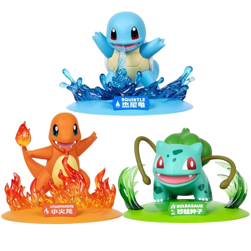 Pokemon Charmander Bulbasaur Squirtle Anime Action Figure Collect Model Ornaments Children's Toys Birthday Gift