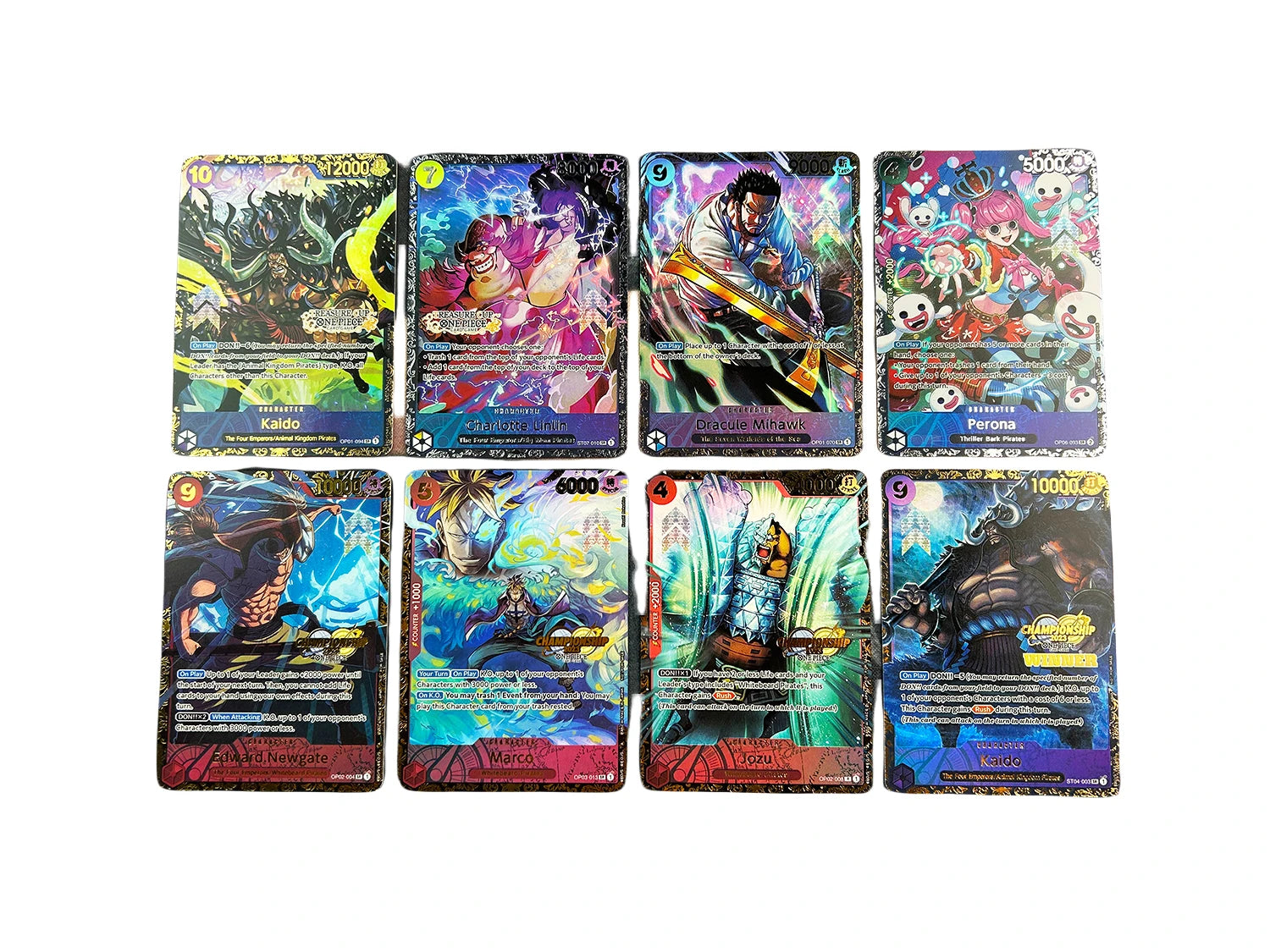 24pcs/set One Piece OPCG Replica Japanese English Version Race Card Luffy Law Mihawk Kaido Kid Zoro Game Anime Collection Cards