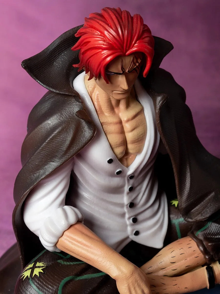 17cm One Piece Shanks Anime Figures Film Red Yonko Red Hair Shanks Action Figure PVC Statue Figurine Model Decoration Doll Toys