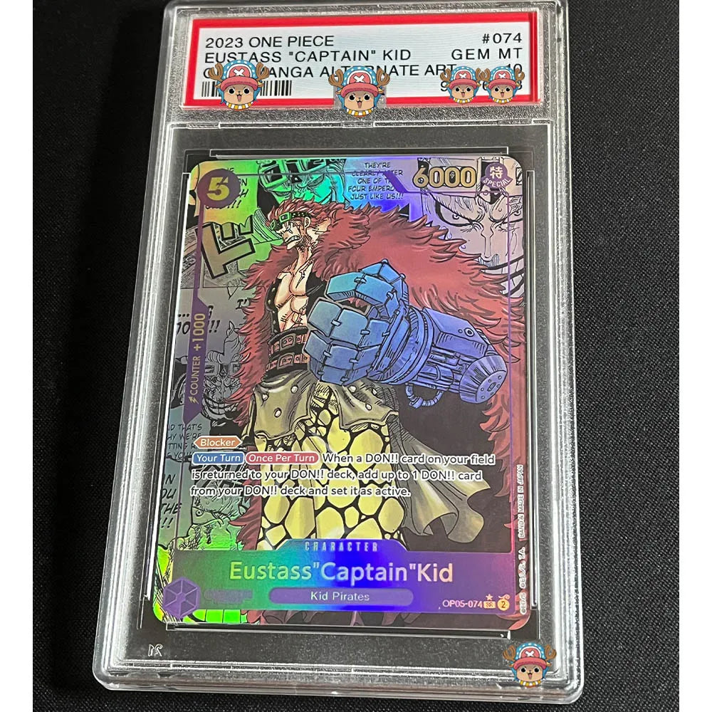 DIY OPCG Graded Card English Version MONKEY.D.LUFFY Portgas D Ace MANGA ALT ART GEM MT 10 Collection Card Holographic Label Gift