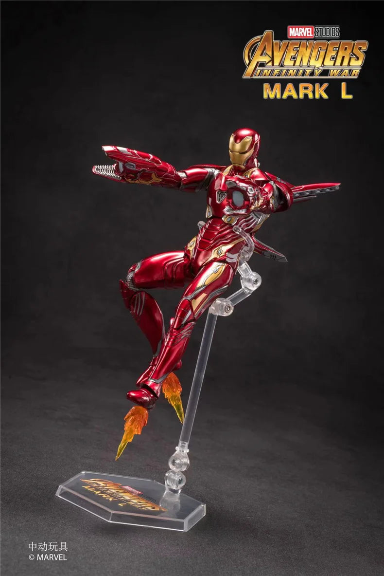 ZD Original Iron Man MK30 Blue Steel 1/10 Iron Patriot MK3 Marvel legends War Machine 10th Anniversary Action Figure Model Gift