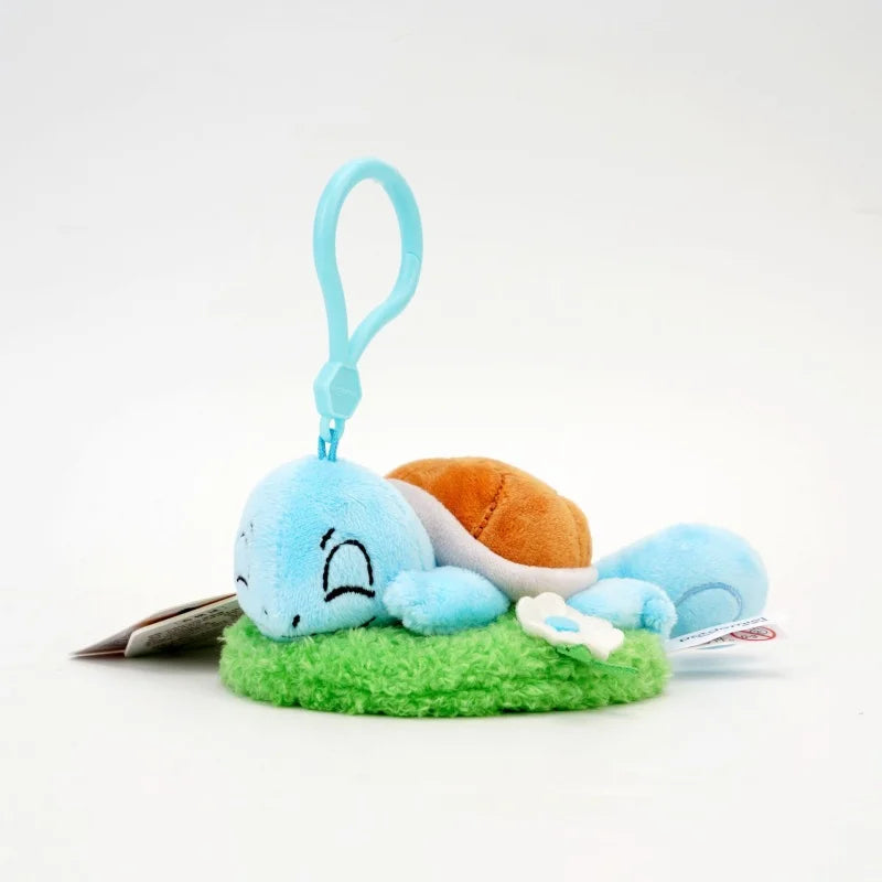 Genuine Pokemon pendants Pikachu Eevee Plush Toys Stuffed Animals Small Plush  Keychains Christmas Birthday Gift For Kids