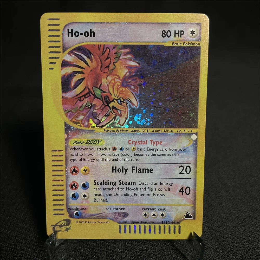Pokemon Cards Shining Card E-Card Series Vileplume Arcanine Gengar Suicune Game Collection Cards Toys Gifts Proxy Card