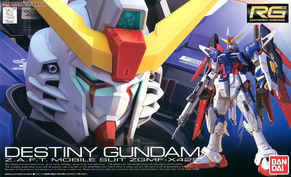 Bandai RG ZGMF-X42S Destiny Gundam Model Kit Anime Figures Mobile Suit Gunpla Action Figure Toys For Boys Children's Gift