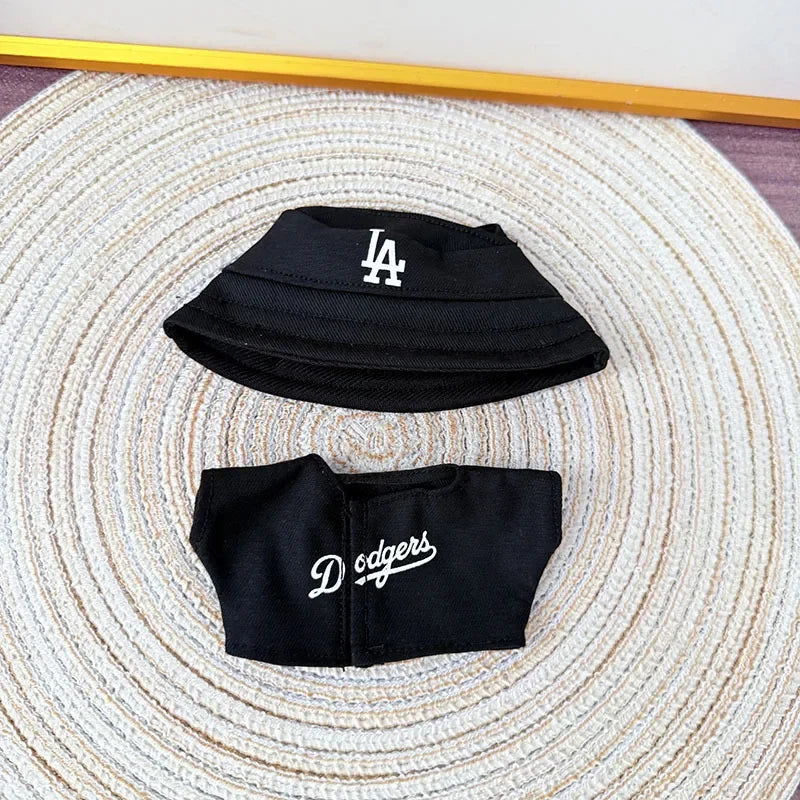 The first, second and third generations of Labubu clothes pendant Labubu sitting baby clothes LA baseball suit trend
