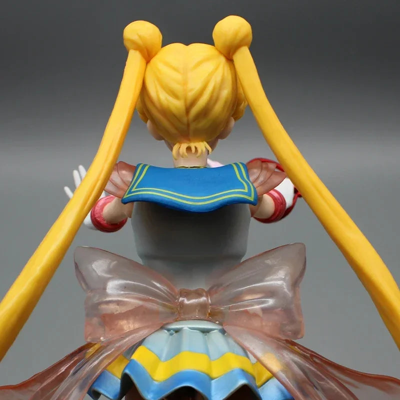 35cm Sailor Moon Figure Tsukino Usagi Action Figures Pvc Statue Model Collection Desk Ornament Standing Toys Girl Birthday Gifts