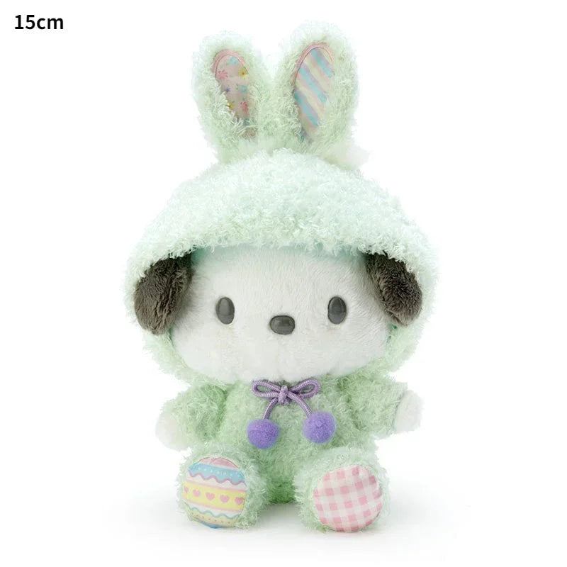 Sanrio Kuromi Cinnamoroll Melody Plush Toy Doll Anime Kawaii Doll Pendant Collection Children's Birthday Festival Gift
