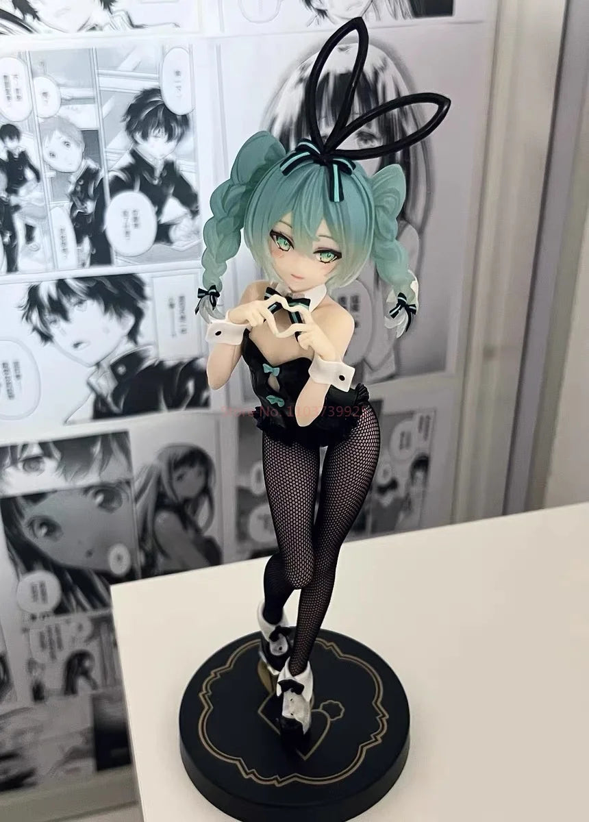 Anime Figure Hatsune Miku Rabbit Girl Kawaii Model Doll Action Anime Miku Figure Model Collectible Pendant Toys