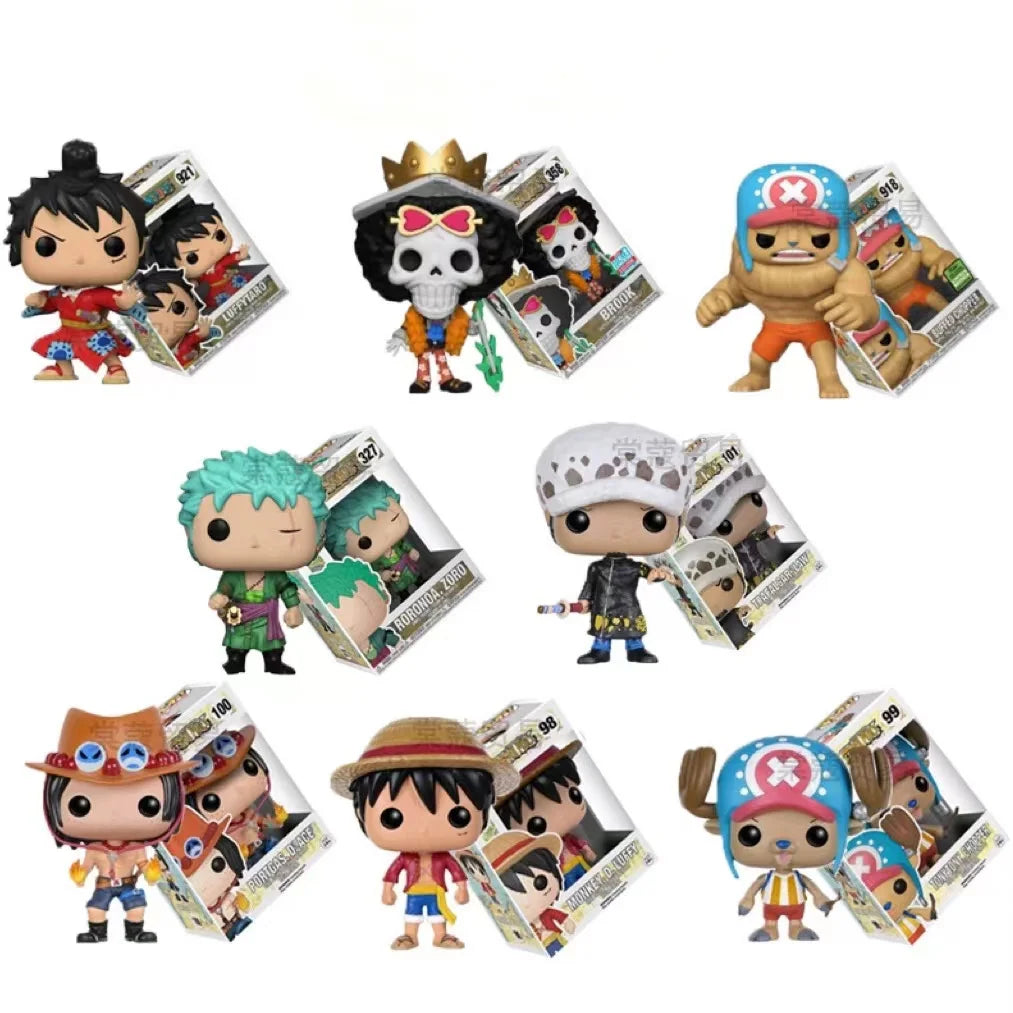 Bandai One Piece Figure Luffy Three Brothers 3PCS/Set Of Sabo Ace Luffy Anime Model Office Decorations Children Collection Gift