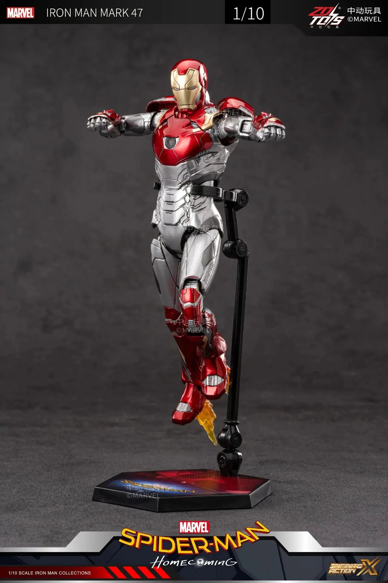 ZD Toys Iron Man Action Figure Mark 35 Red Snapper Iron Man MK 24 MK 22 MK 47 Tony Stark Ironman Figure Action Collect Toy Gift
