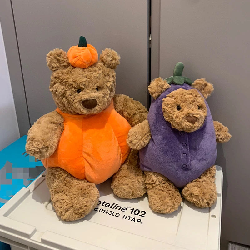 Jellycat with tags pumpkin bear cute plush soothing companion toy doll giving holiday gifts to children friends stuffed animals