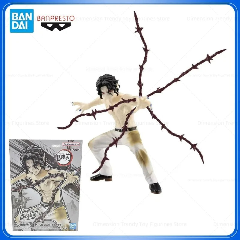 BANDAI In Stock Banpresto Anime Demon Slayer VIBRATION STARS Kibutsuji Muzan PVC Action Figures Model Toys Gifts DT