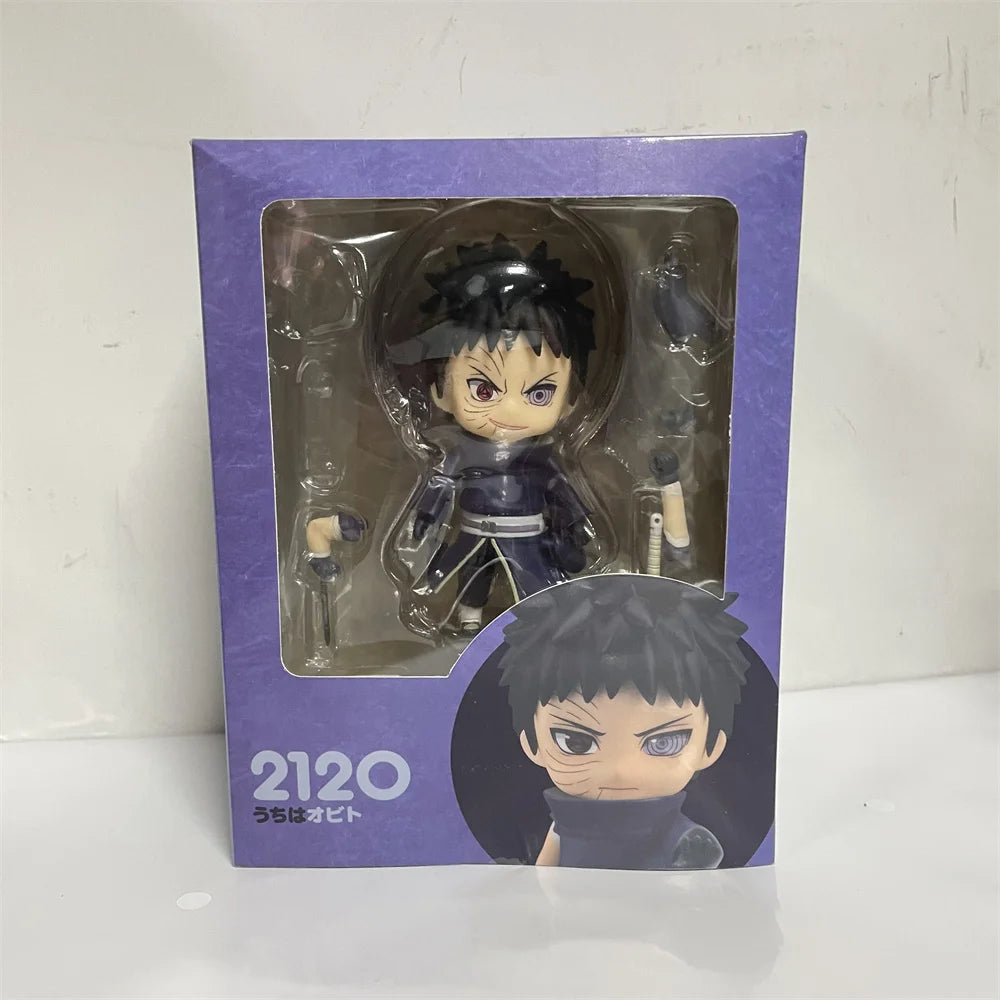 Anime Figures Naruto Uchiha Madara 2175 Uchiha Obito 2120 Action Figure Model Shippuden Toys for Children PVC Collector 10cm