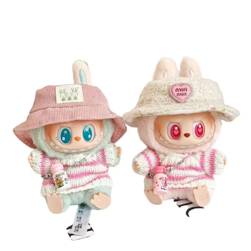 Labbubu Clothes Labubu Doll Accessories Kawaii Jewelry Cute Doll Ornament Christmas Gift Creative Labubu Keyring Kids Toys