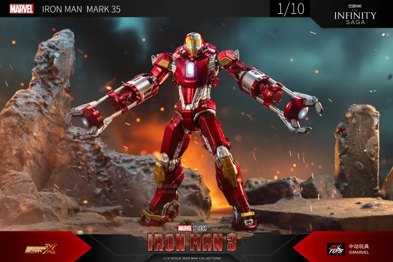 ZD Toys Iron Man Action Figure Iron Patriot MK1-7 MK17 MK33 MK85 MK30 War Machine Legends Avengers Tony Stark Collect Toy Gift