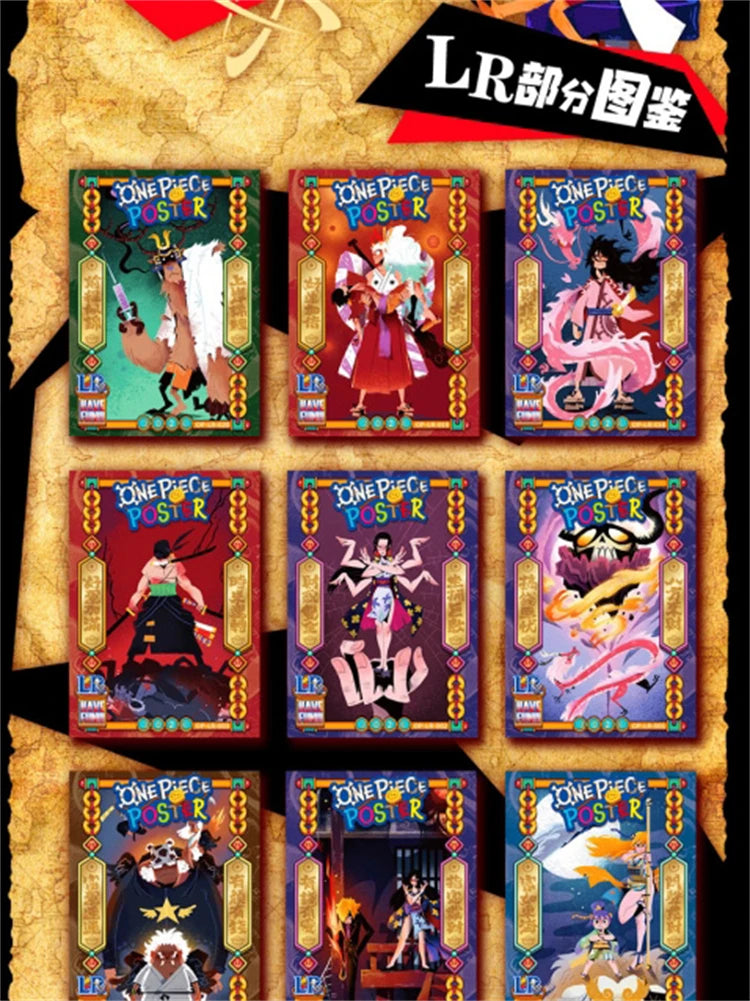 New One Piece Card Straw Hat Pirate Luffy Zoro Nami Classic Anime Character Collection Card Toys Gifts