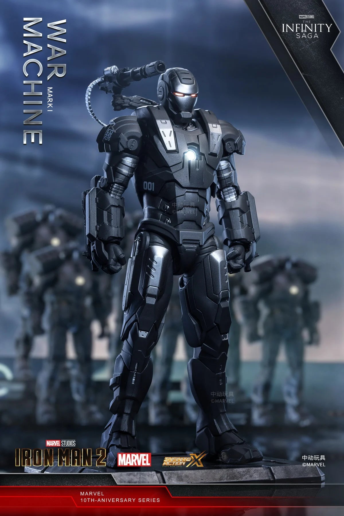 ZD Original Iron Man MK30 Blue Steel 1/10 Iron Patriot MK3 Marvel legends War Machine 10th Anniversary Action Figure Model Gift