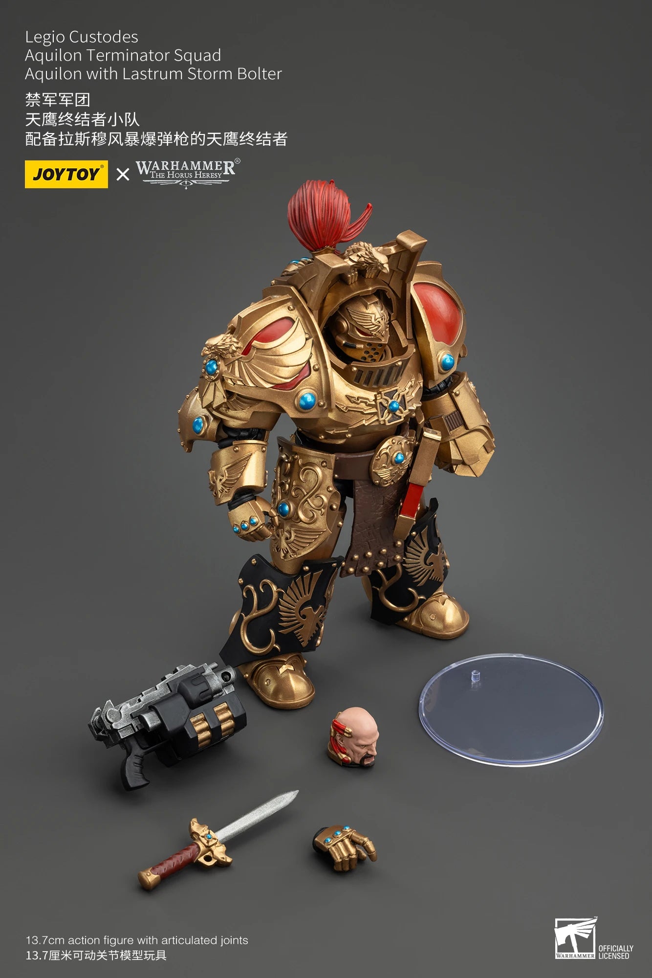 JOYTOY Warhammer 30k 1/18 Action Figures Legio Custodes Aquilon Terminator Squad Toy Collection Figure