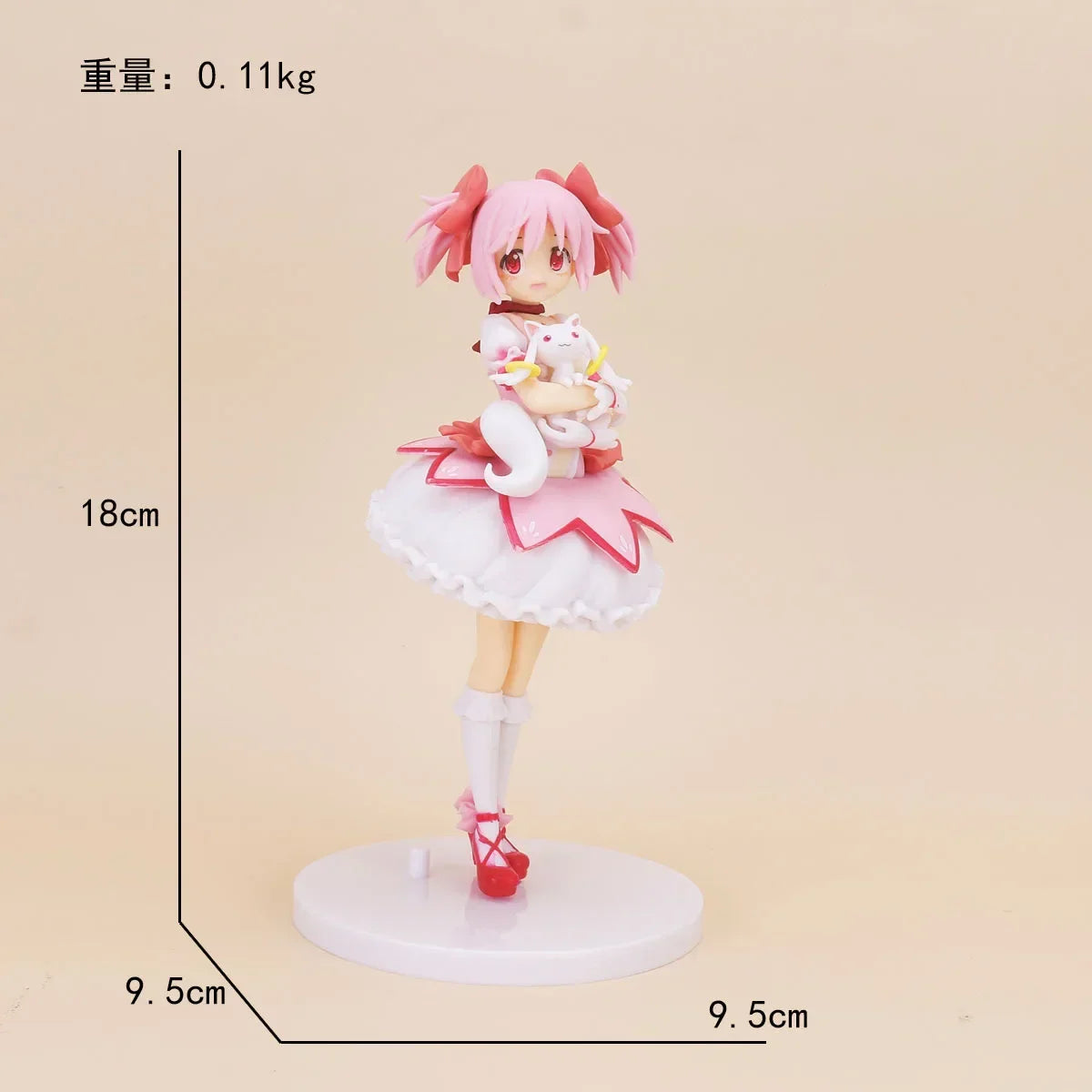 18cm Puella Magi Madoka Magica Aniem Figure Kaname Madoka Action Figure Magic Girl Model Decor Statue Dolls Toys Christmas Gift