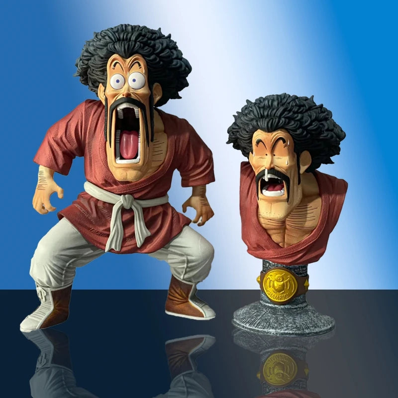 Dragon Ball Z Figure Mr. Satan Hercule 2 Heads 18cm Anime Action Figures Pvc Figurine Collection Model Doll Toys Children Gifts Anime Collectible Model