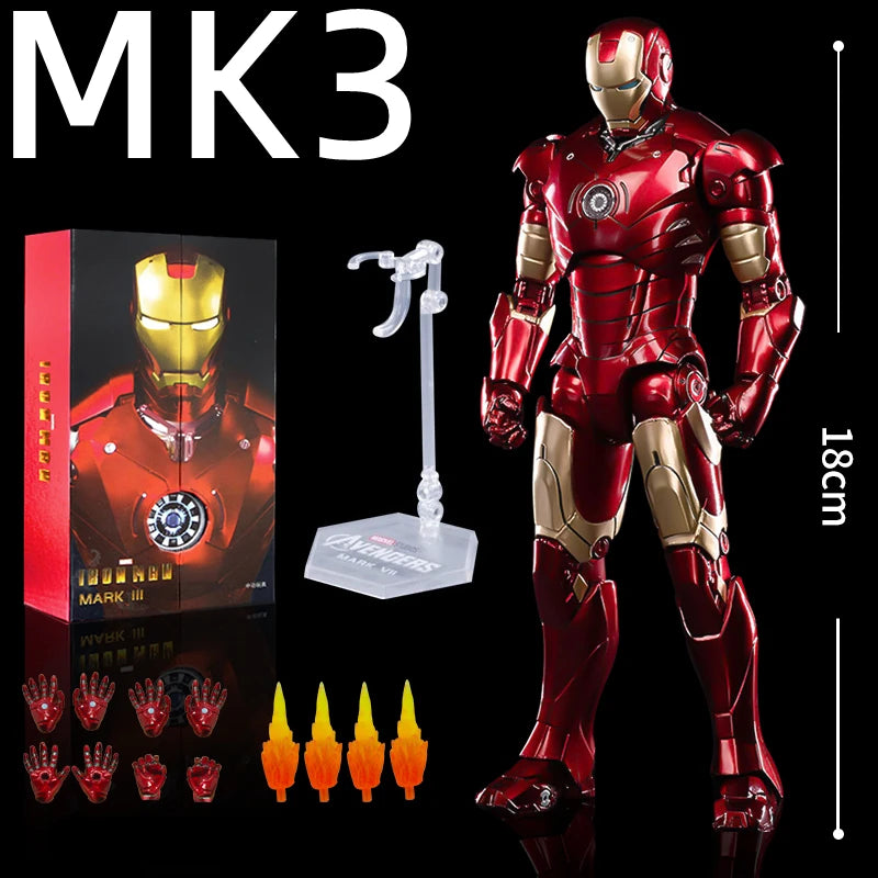 ZD Original Iron Man Legends Mk42 War Machine MK1 MK2 MK3 MK4 MK5 MK6 MK7 Spider Man Avengers Infinity War Action Figure